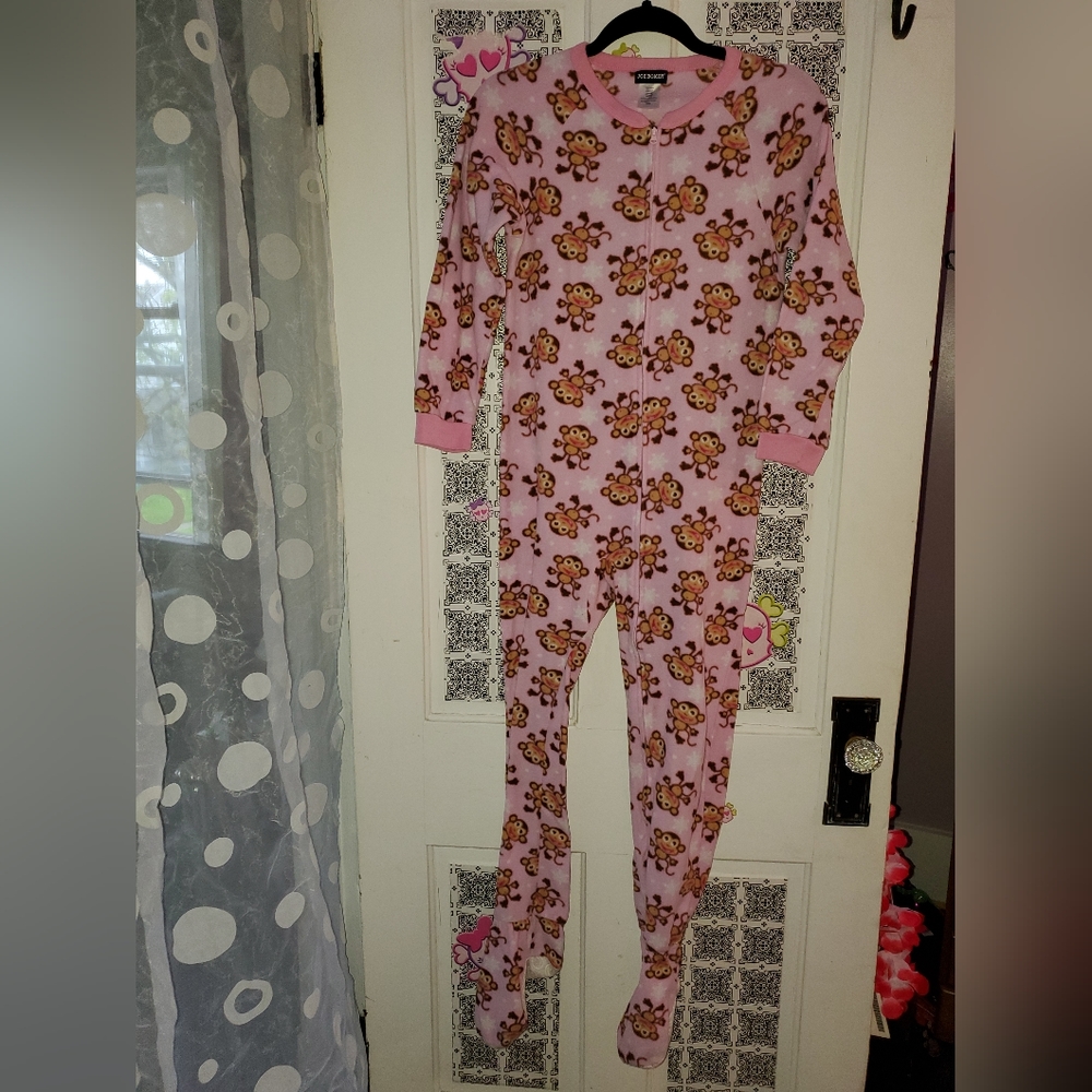 Joe boxer monkey onesies girl size (10-12)